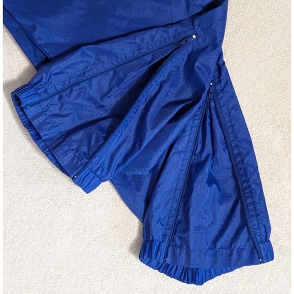 SIERRA SPORT Track Pants Mens Size L Blue Side Ankle Zip Pockets Drawstring - Picture 7 of 8